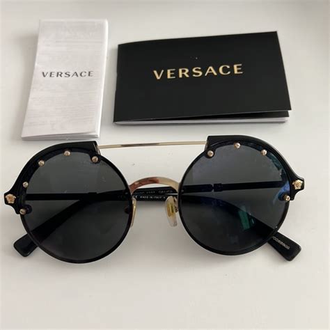 versace frenergy circle sunglasses black replica|genuine Versace sunglasses.